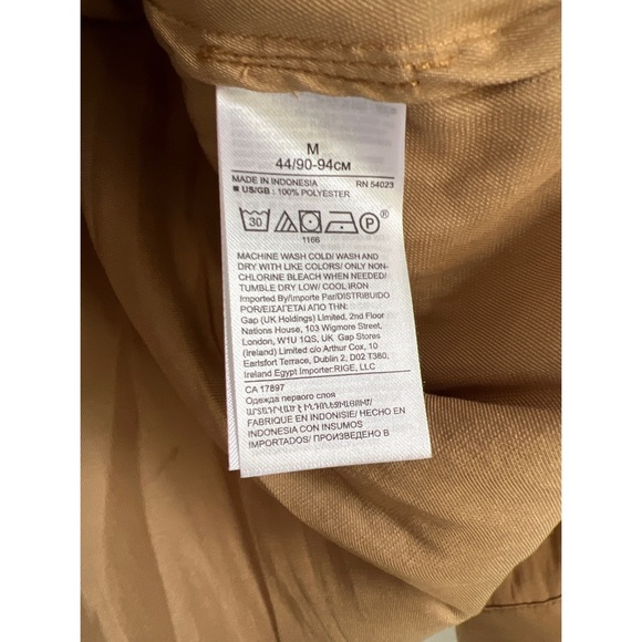 M Banana Republic Latte faux wrap Surplice Blouse with collar - Picture 2 of 5